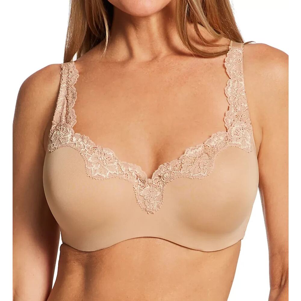 Le Mystere Women's Dream Tisha Lace Full-Busted Bra Nude Size 40F 1269